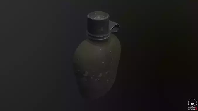 Old used drinking bottle
