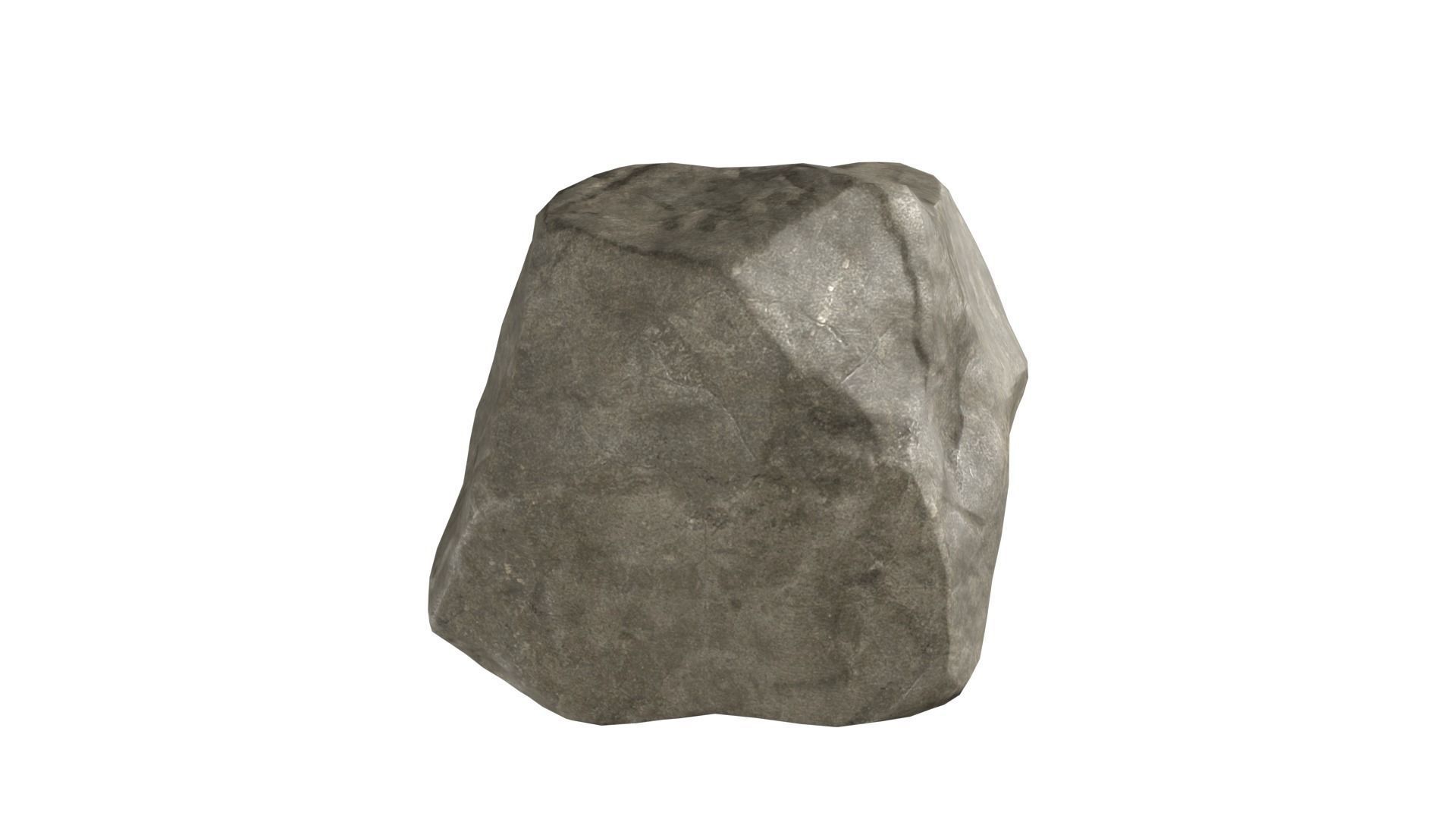 Rock 004 Low-poly 3D model_3