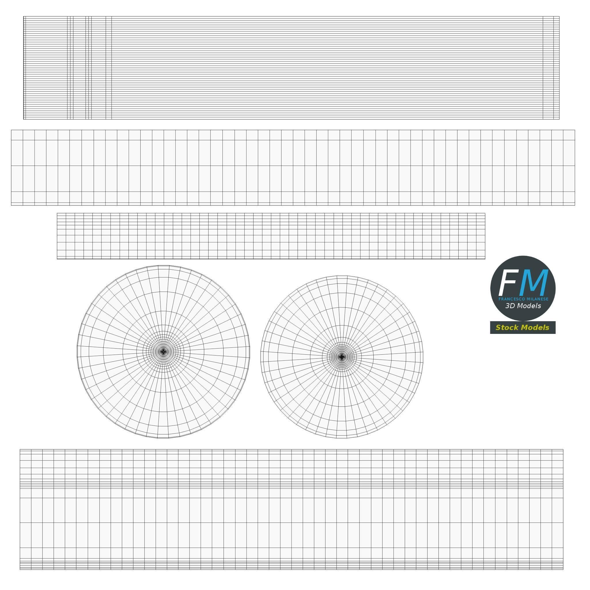 Acrylic Fluorescent Ink Bottle 3D model_14