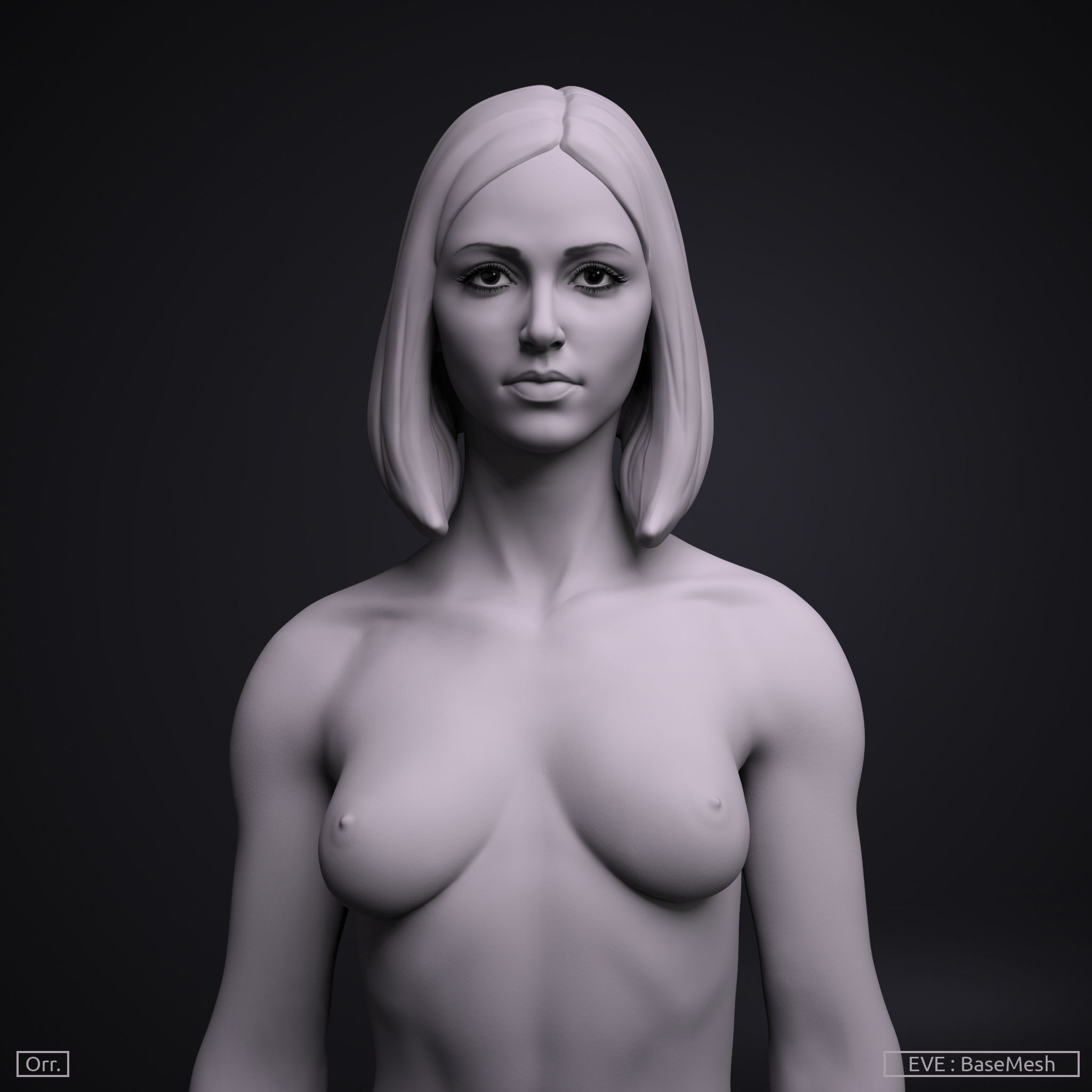 Basemesh Set - Adam and Eve 3D Model Collection_11