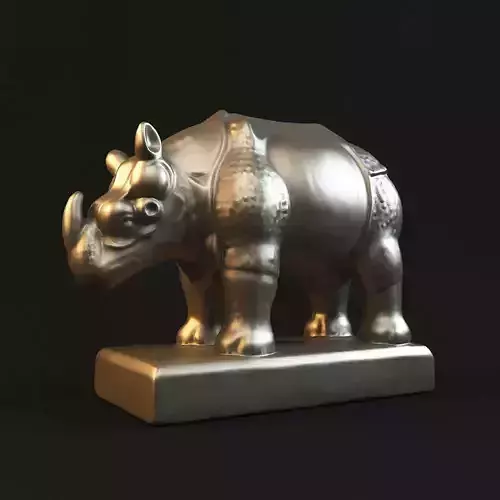 Rhinoceros statue