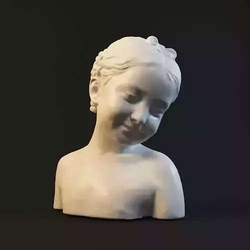 Girl statue Free 3D print model