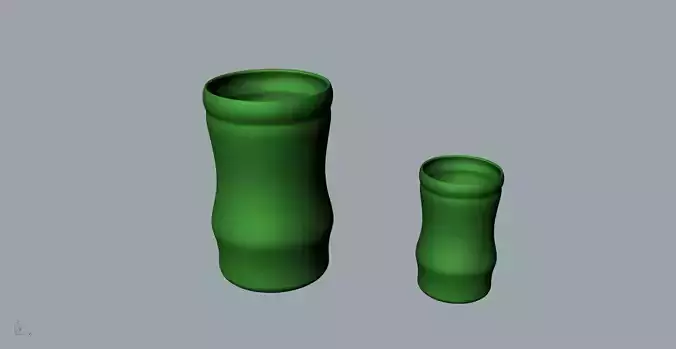Bamboo cup 3D Model