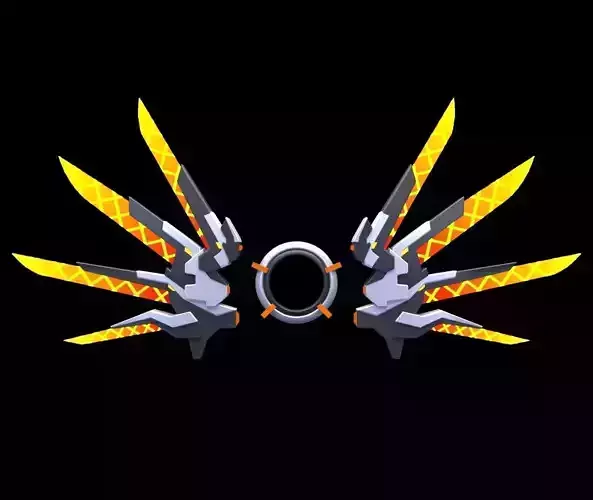 Mecha Wings 3D model