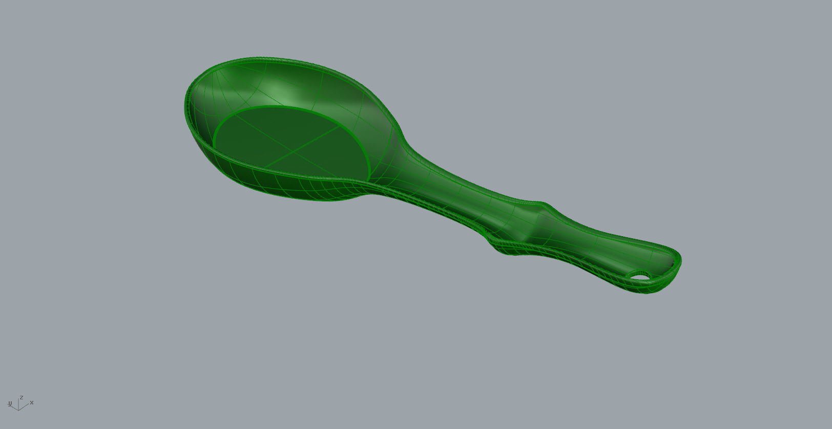 Bamboo Soup spoon 3D model 3D print model_2