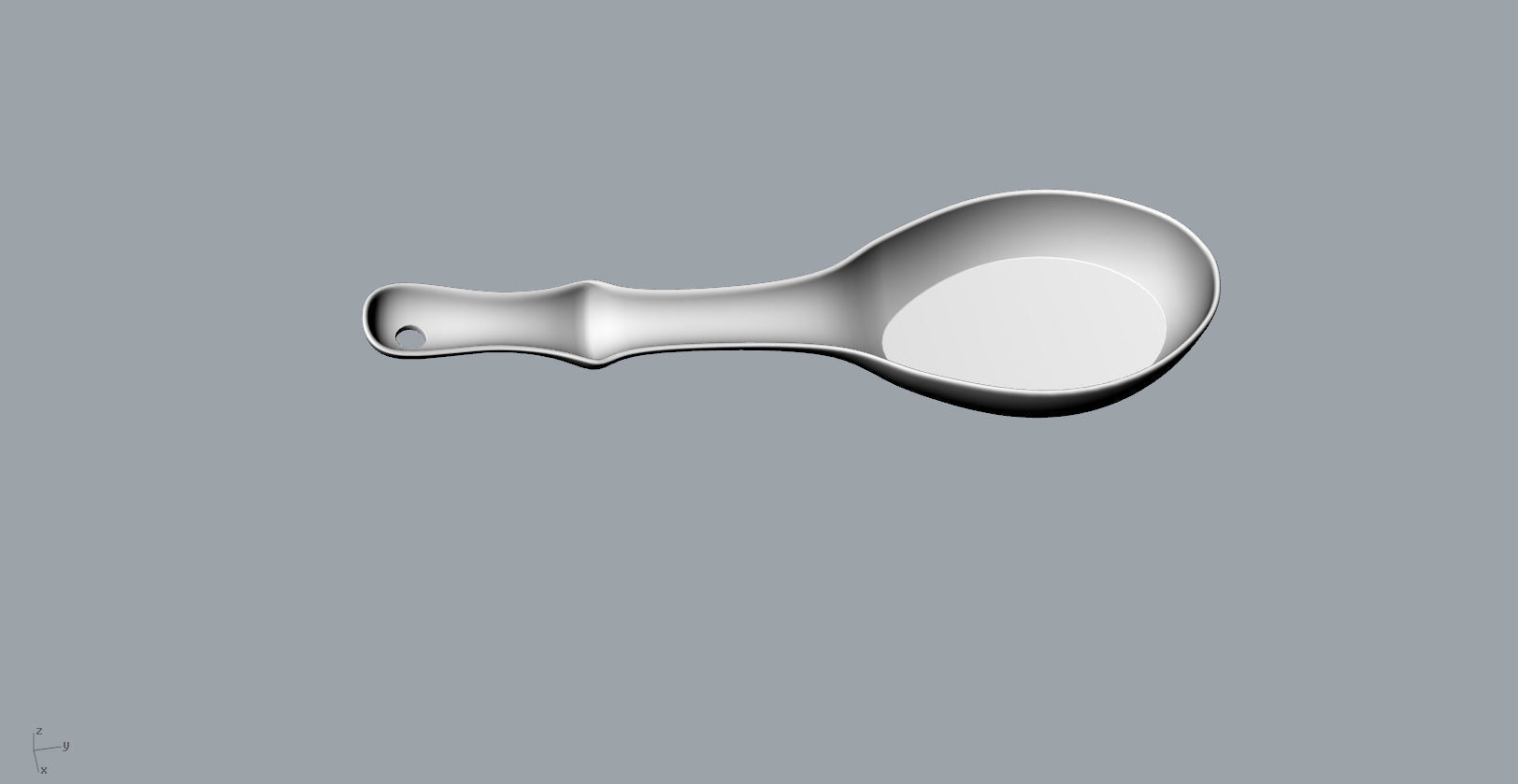 Bamboo Soup spoon 3D model 3D print model_8