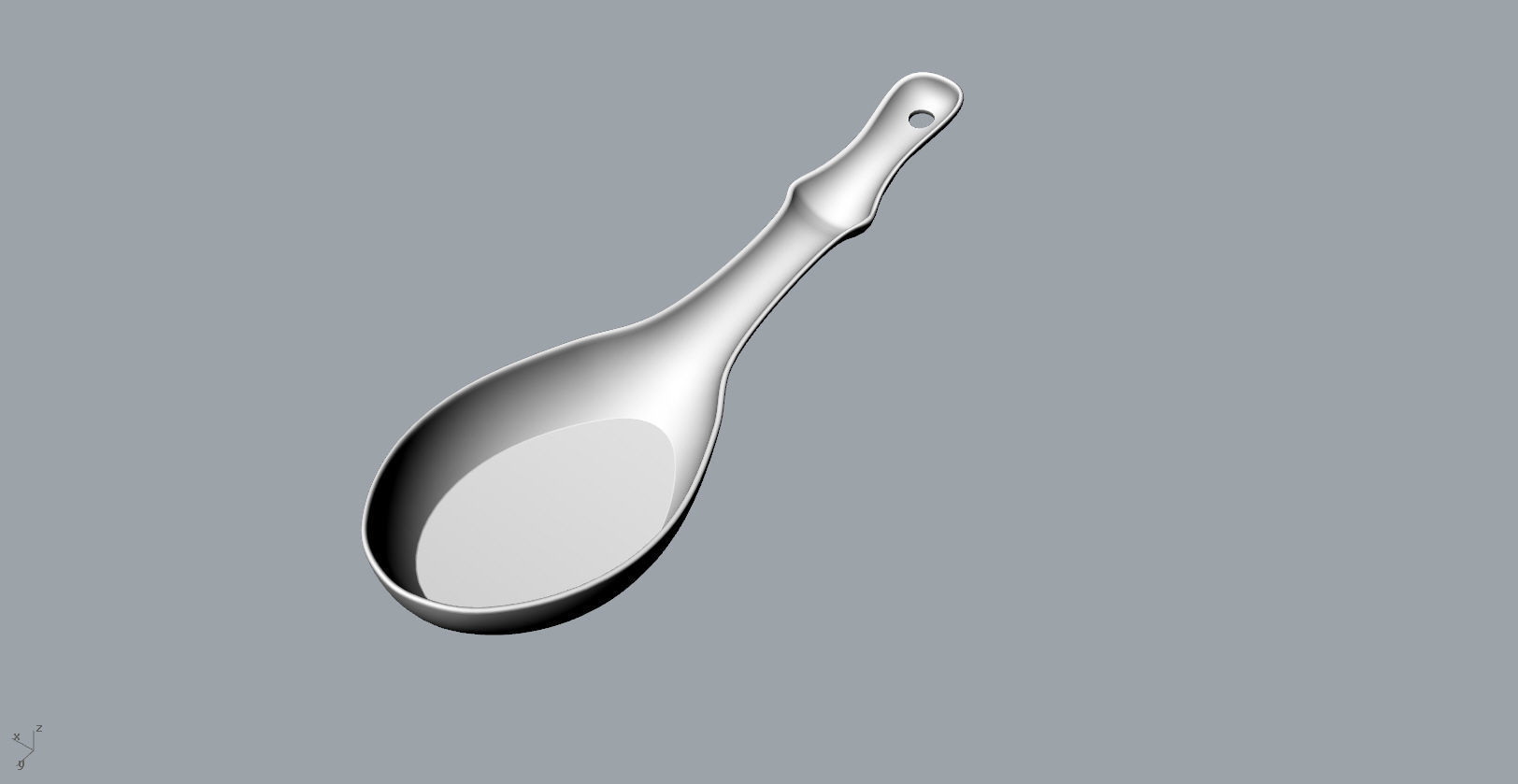 Bamboo Soup spoon 3D model 3D print model_16