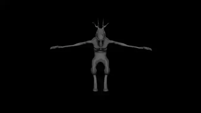 Wendigo humanoid creature