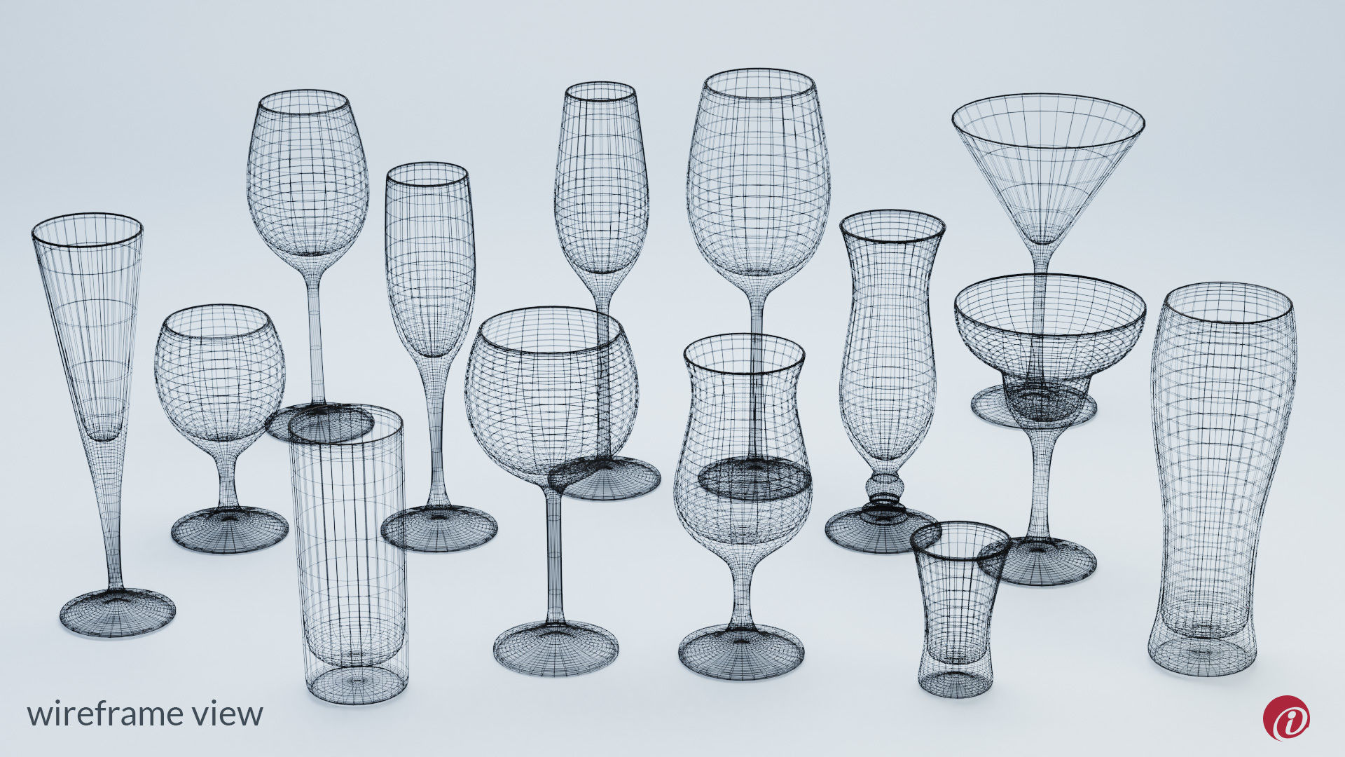 Glass Pack 3D model_4