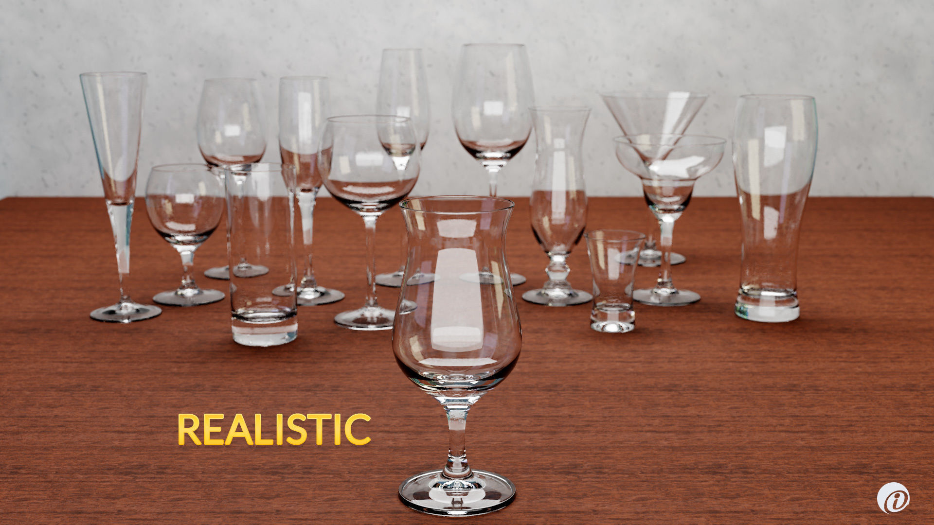 Glass Pack 3D model_3