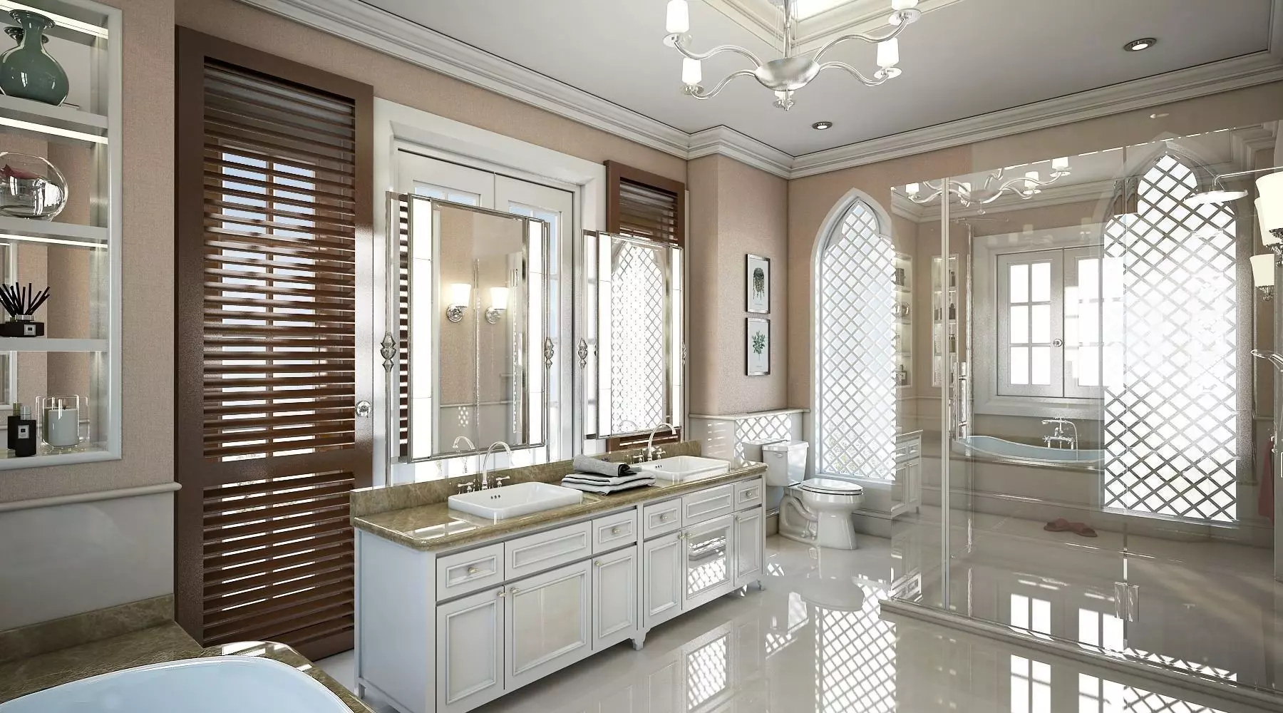Bathroom luxury 3D model_0