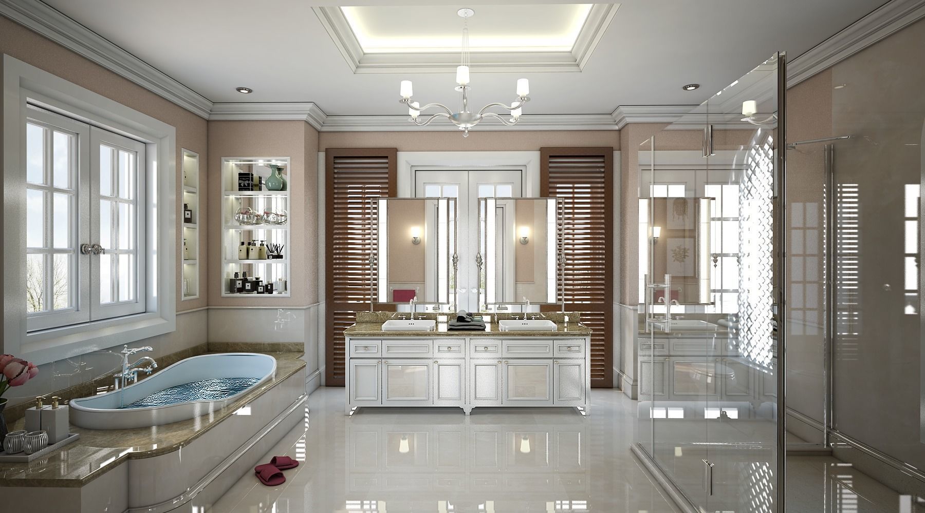 Bathroom luxury 3D model_2