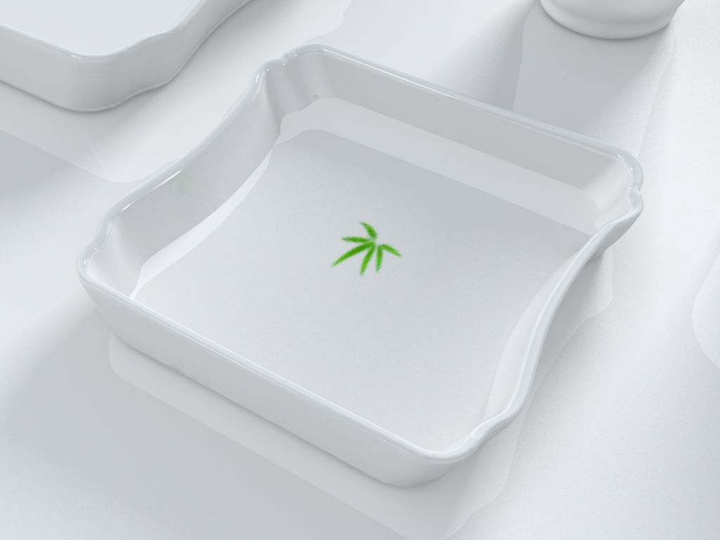 Bamboo shape tableware set  3D  Model 3D print model_3