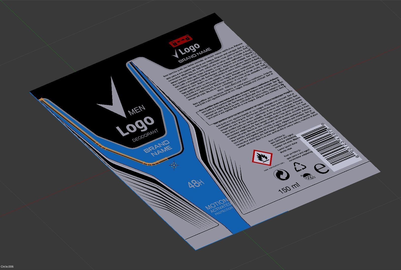 Deodorant Can 3D model_21