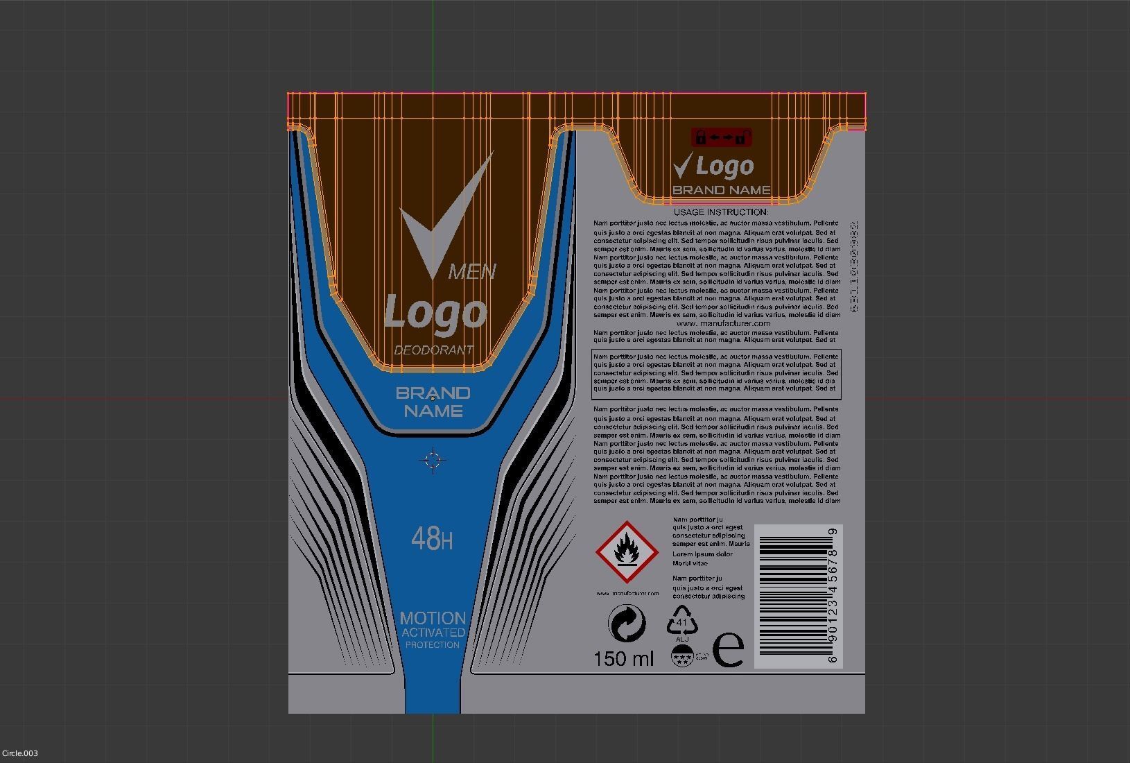 Deodorant Can 3D model_20