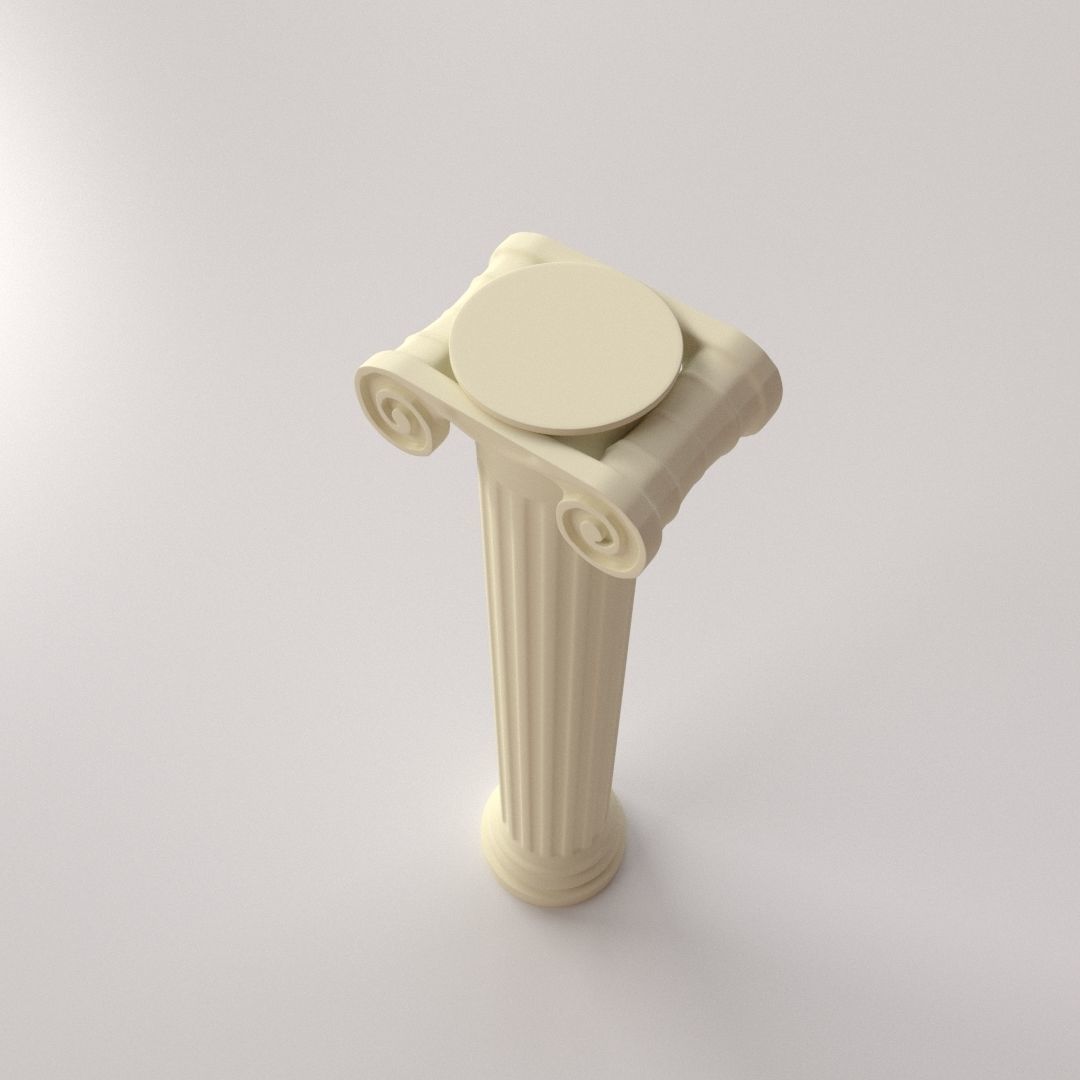 Greek Column Ionic 3D model_1