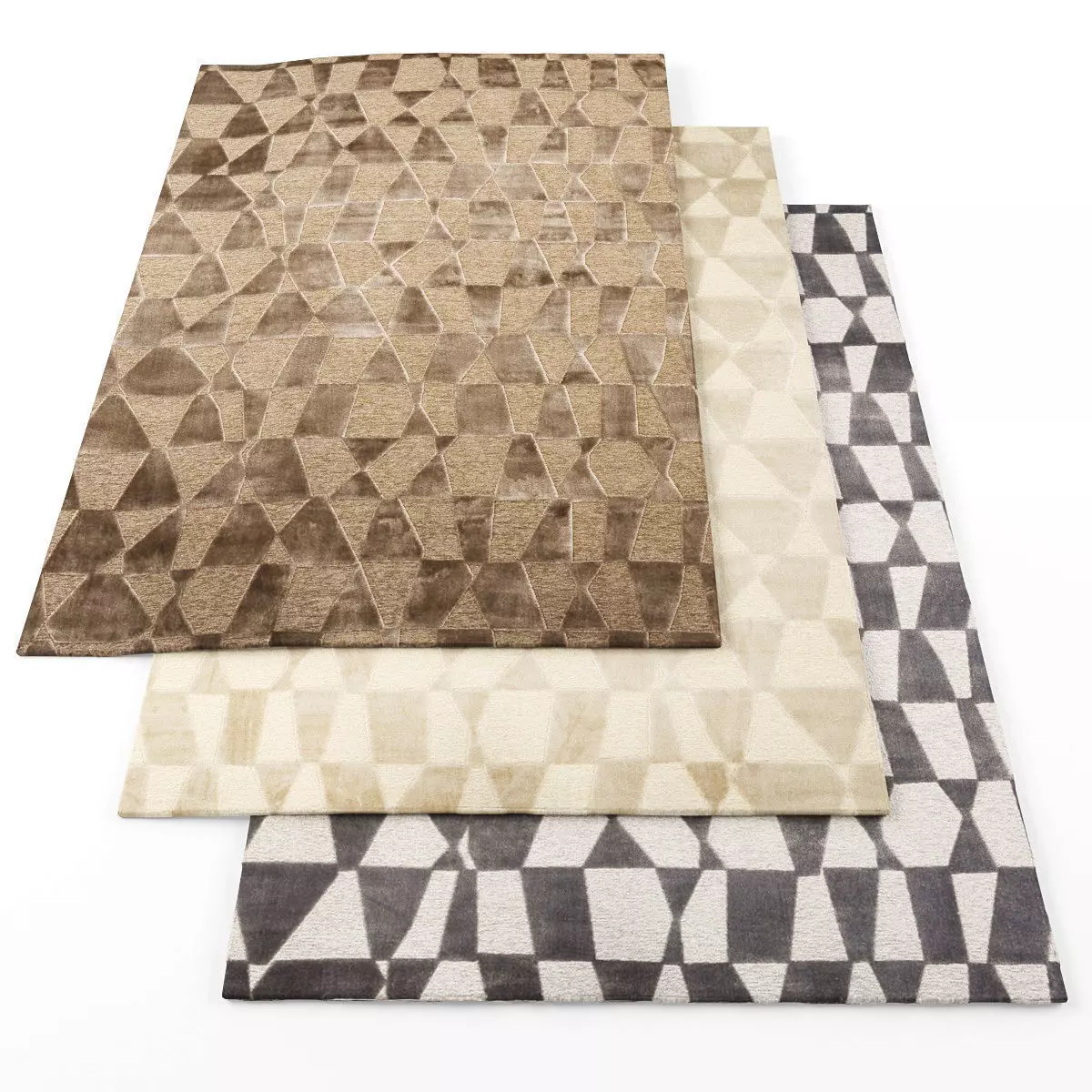 Sirecom relief rugs Low-poly 3D model_0