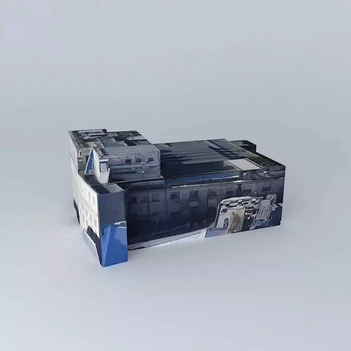 Bank headquarters Rosario Province provisional Free 3D model