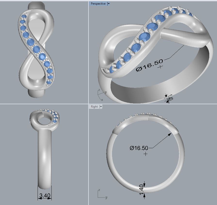 Ring eight 3D print model_1