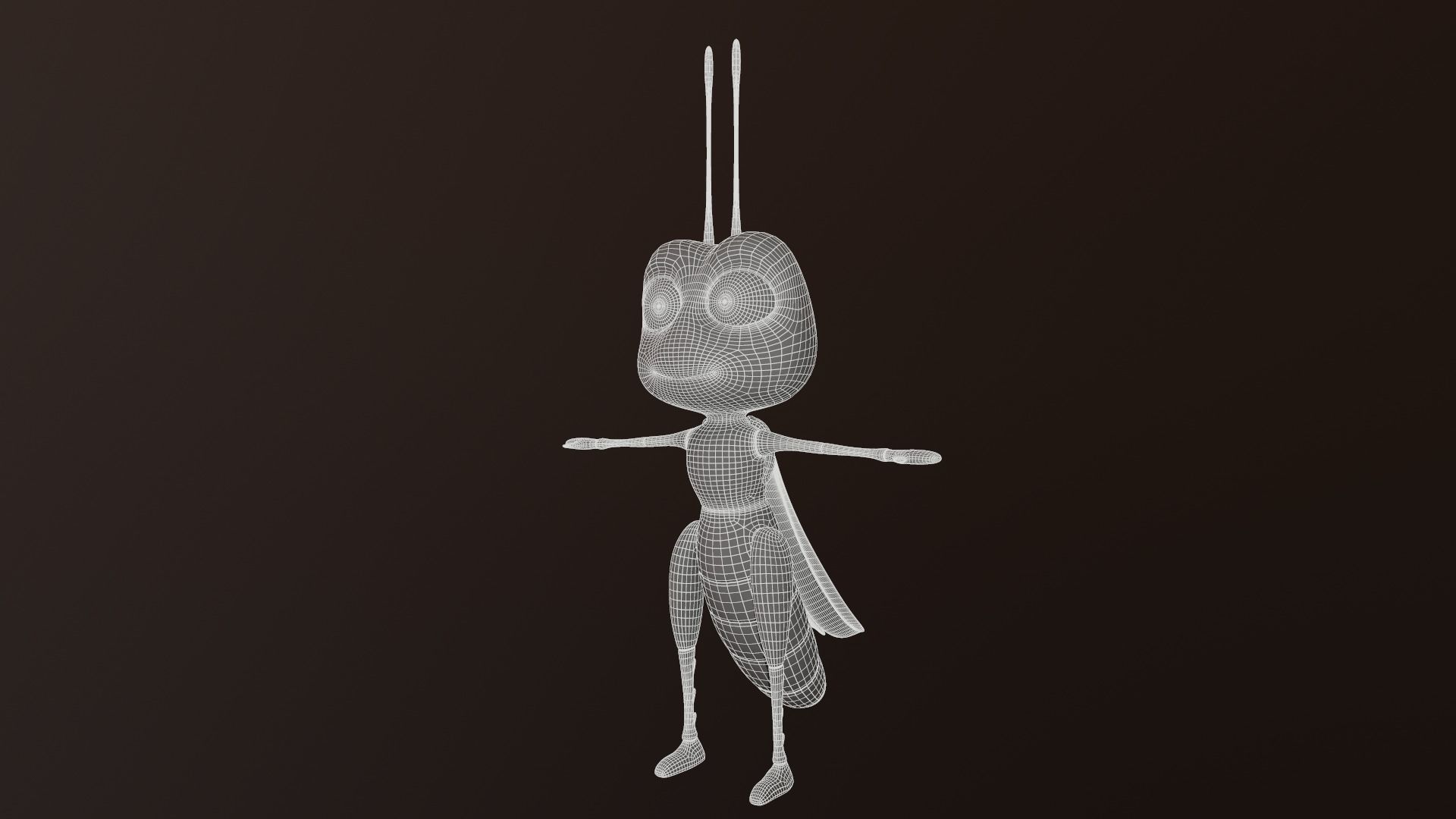 Asset - Cartoons - Character - Locust - Hight Poly - Rig Low-poly 3D model_11