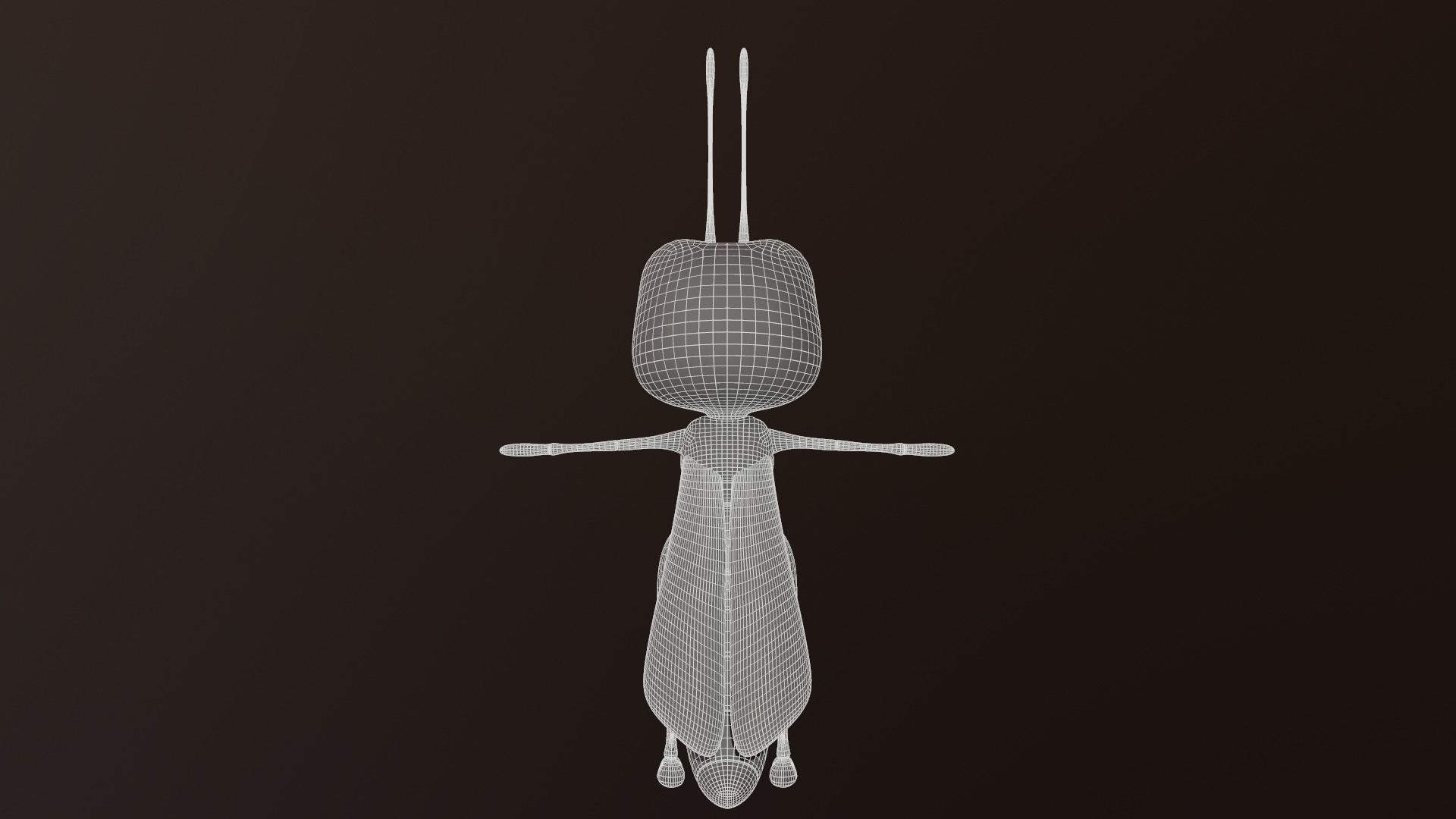 Asset - Cartoons - Character - Locust - Hight Poly - Rig Low-poly 3D model_8