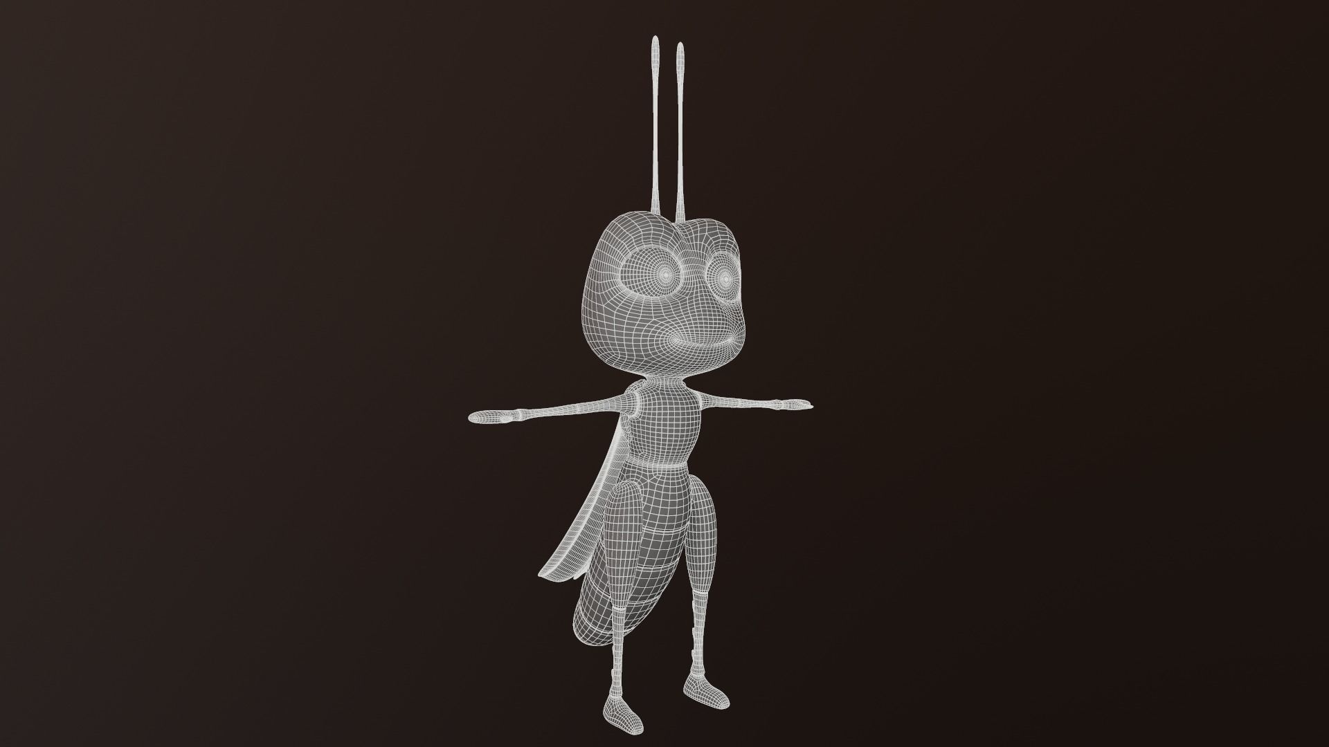 Asset - Cartoons - Character - Locust - Hight Poly - Rig Low-poly 3D model_10