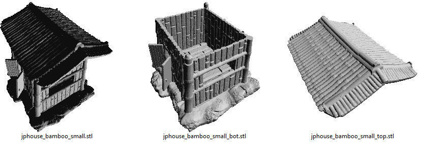 Asian or japan buildings SET -STL Files- 3D print model_5