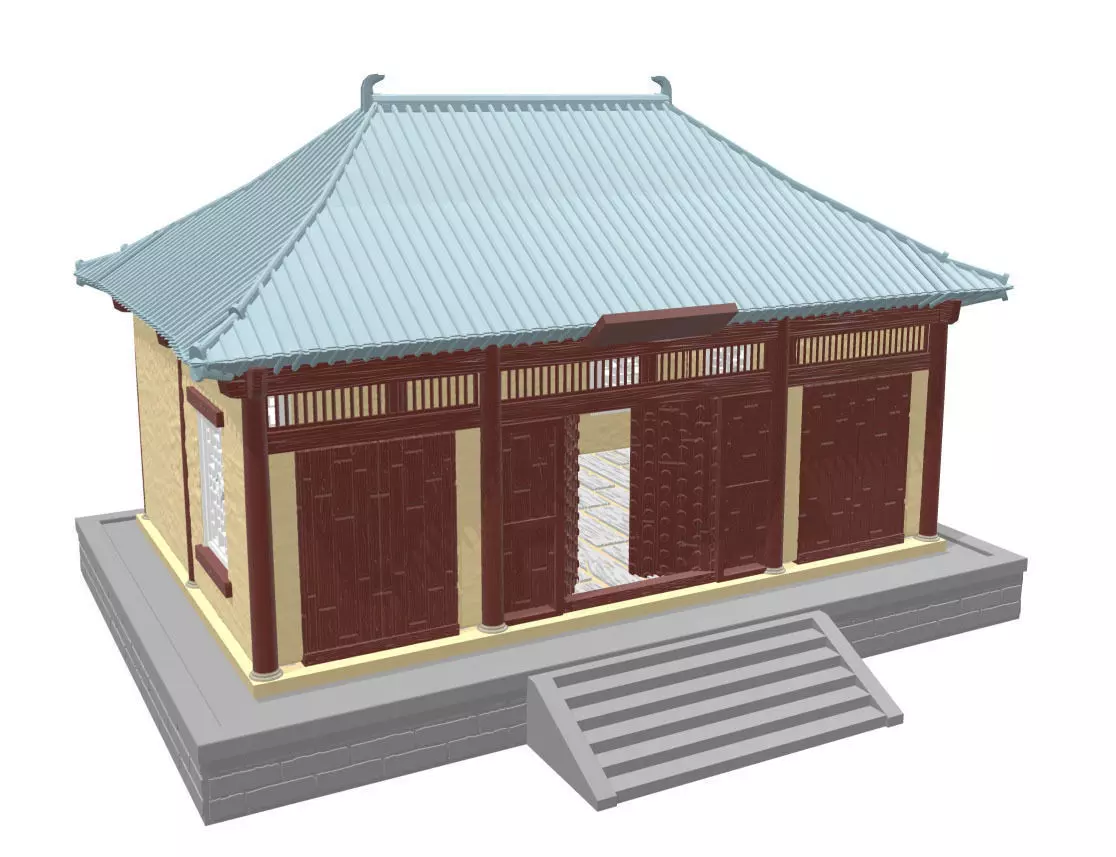 Asian or japan buildings SET -STL Files- 3D print model_0