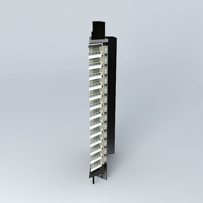 Building Av Belgrano 901 Free 3D model_2