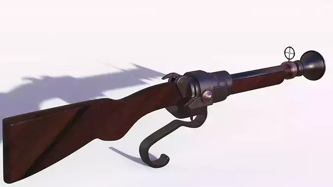 Spingarda gun with wooden handle