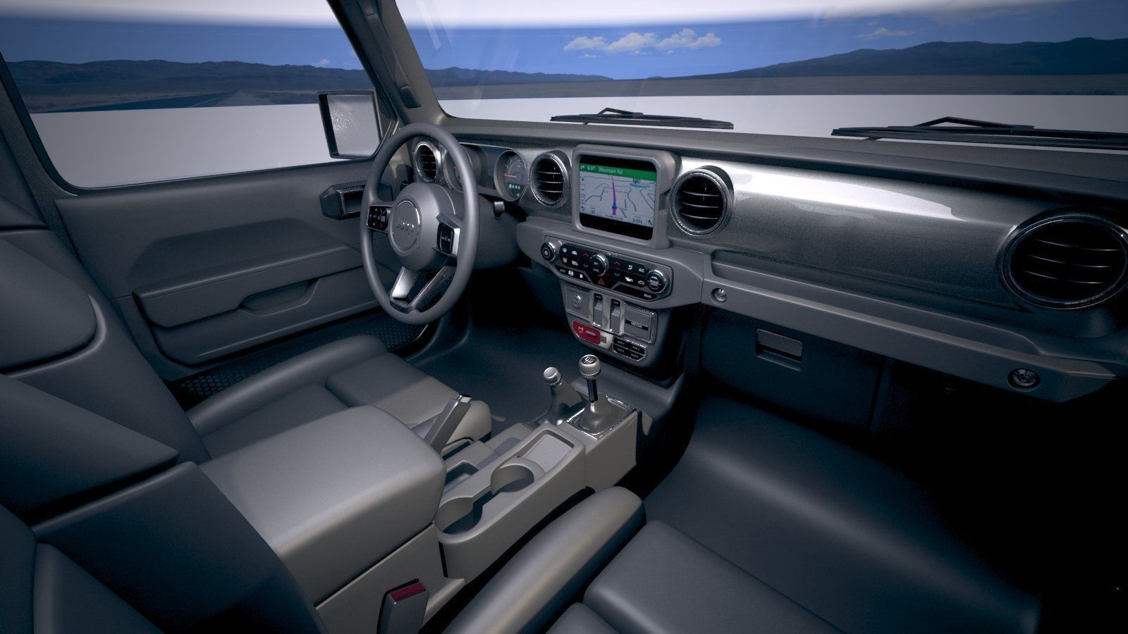 Jeep Gladiator 2020 3D model_3