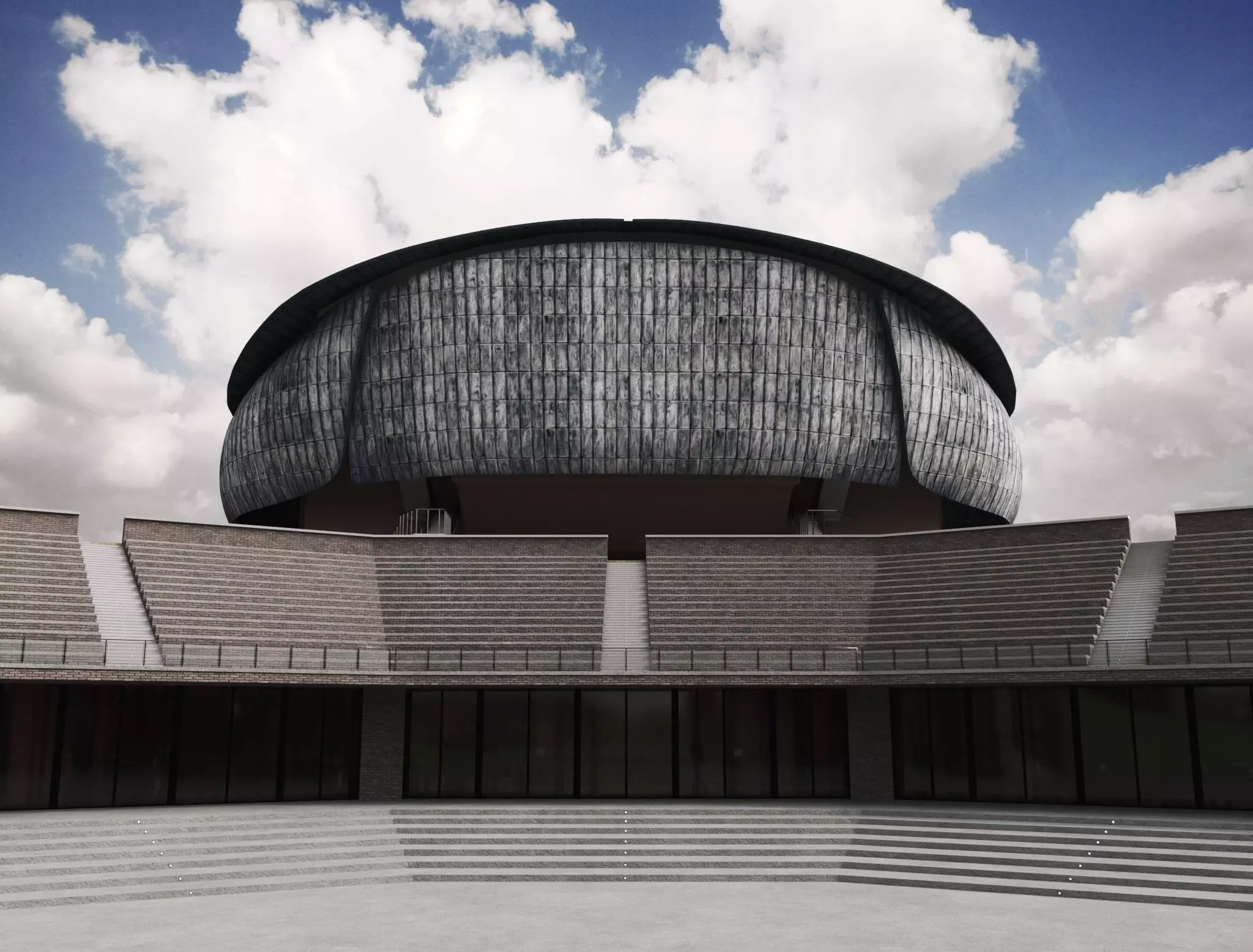 Parco della Musica Renzo Piano 3D model