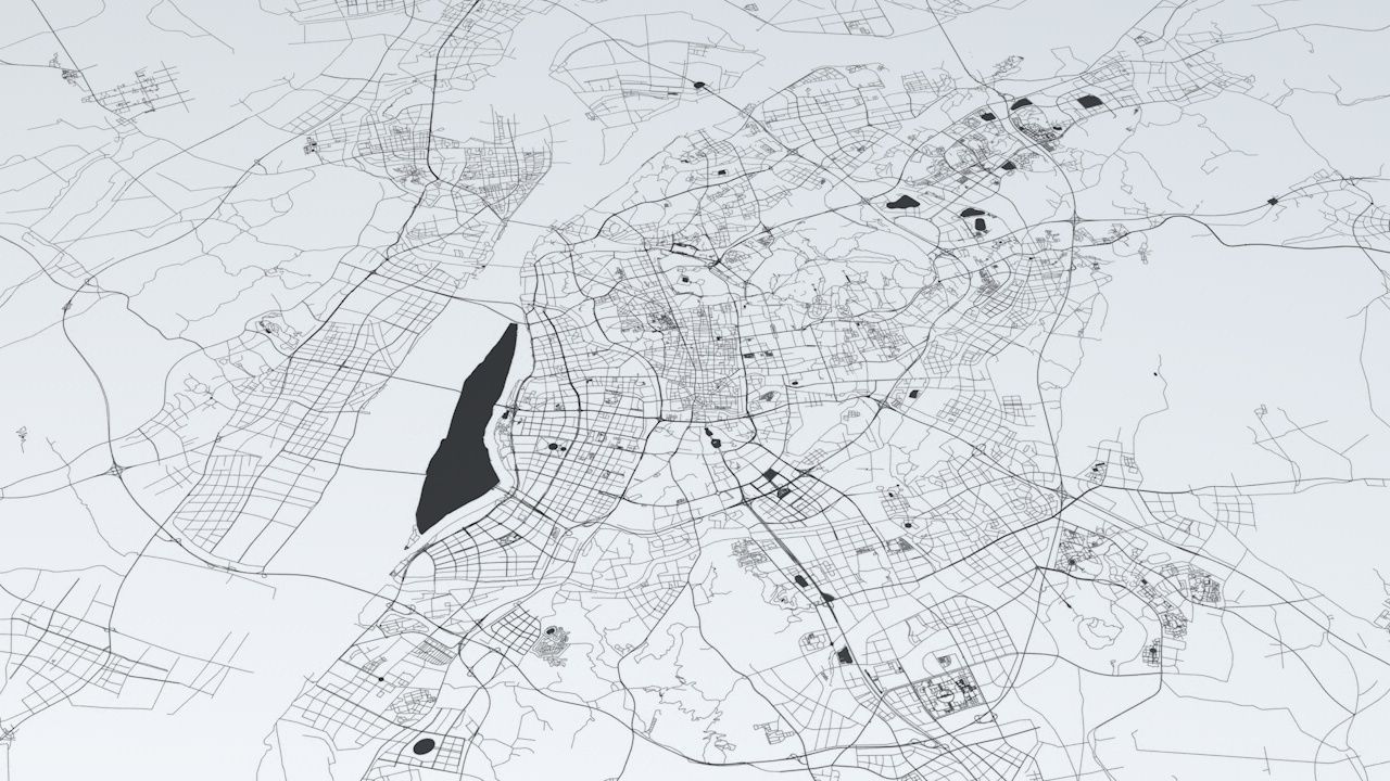 Nanjing Road Network and Streets 3D model_1