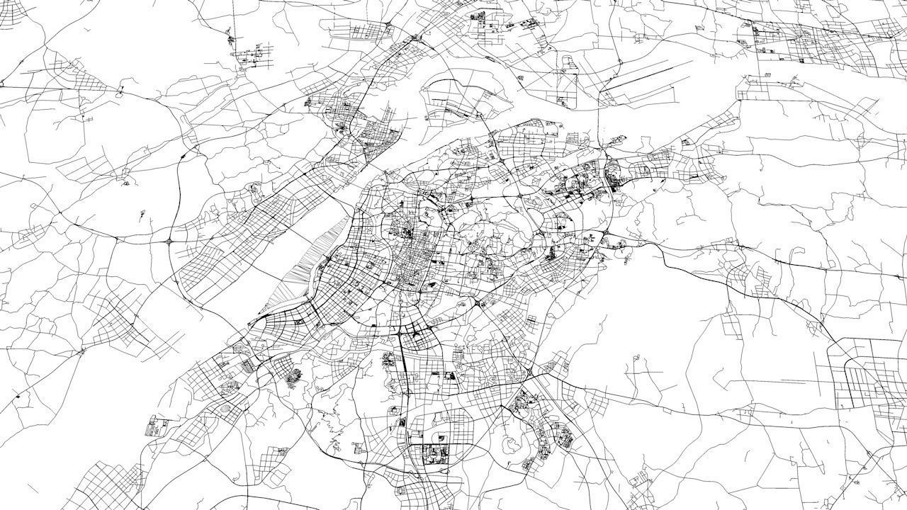 Nanjing Road Network and Streets 3D model_10