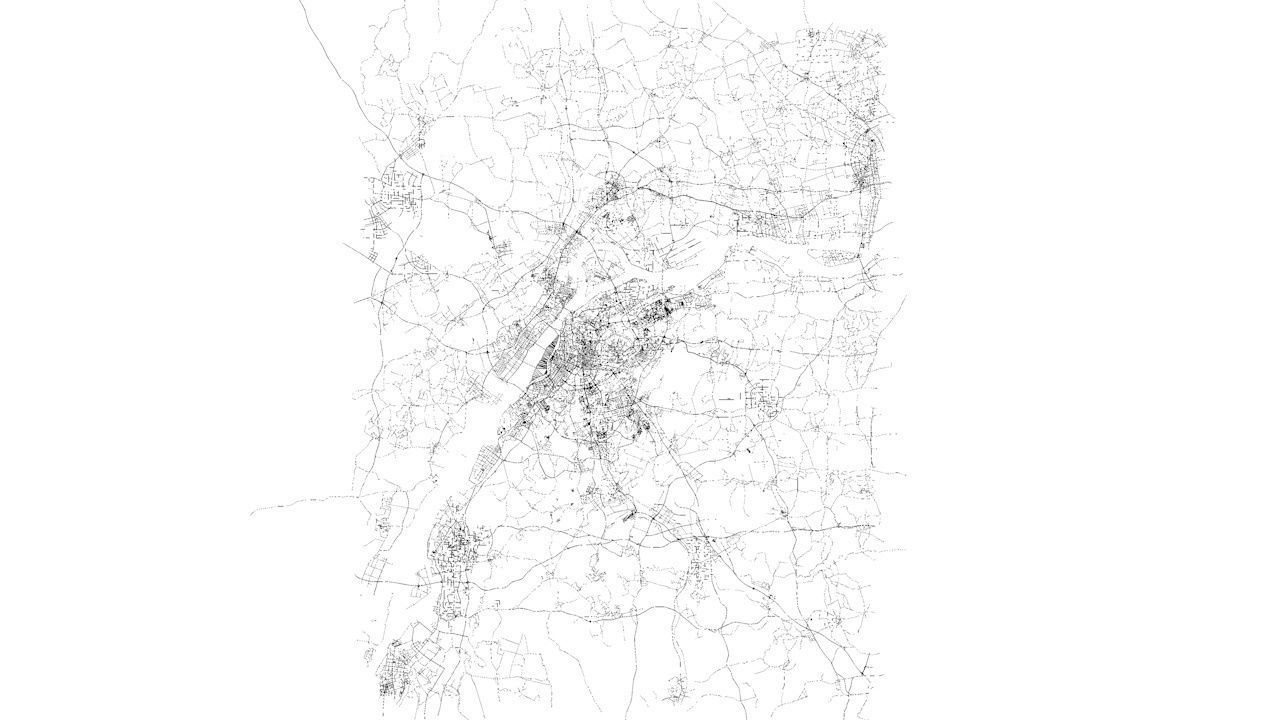 Nanjing Road Network and Streets 3D model_9