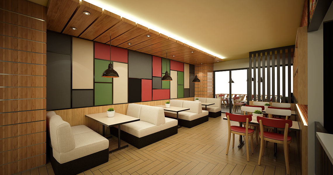 Simple Restaurant 3D model_1