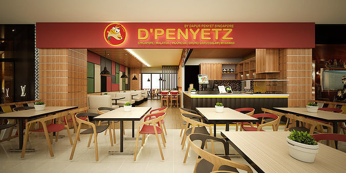 Simple Restaurant 3D model