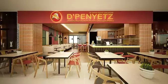 Simple Restaurant 3D model