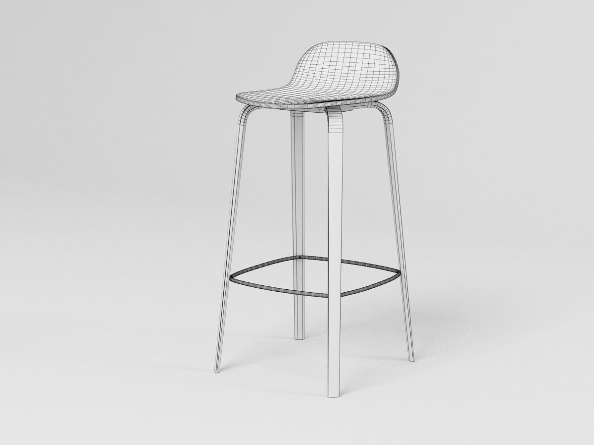 Visu Bar Stool 3D model_1
