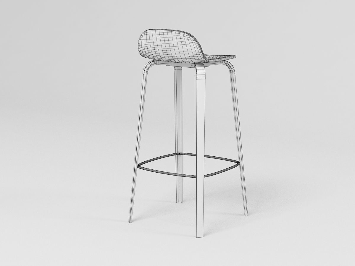 Visu Bar Stool 3D model_7