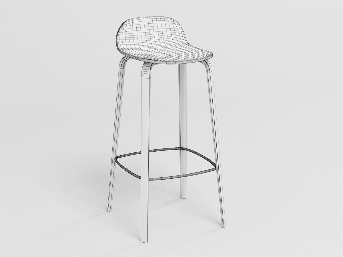 Visu Bar Stool 3D model_3