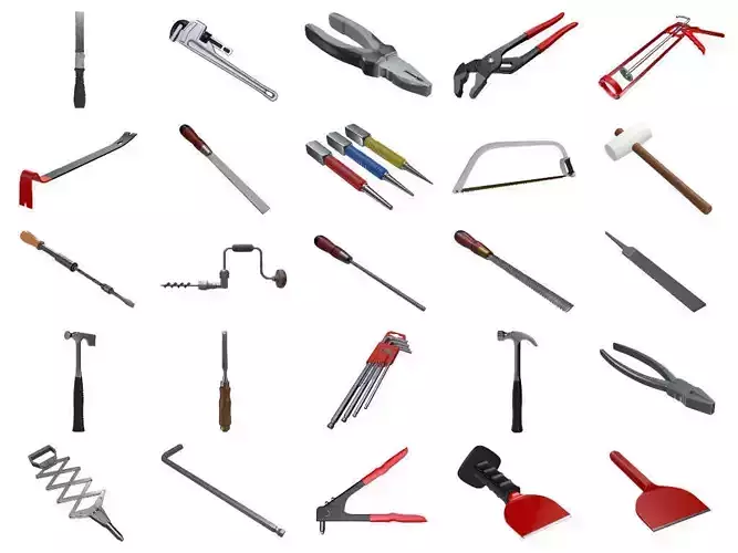 Hand instruments 3D Model Collection