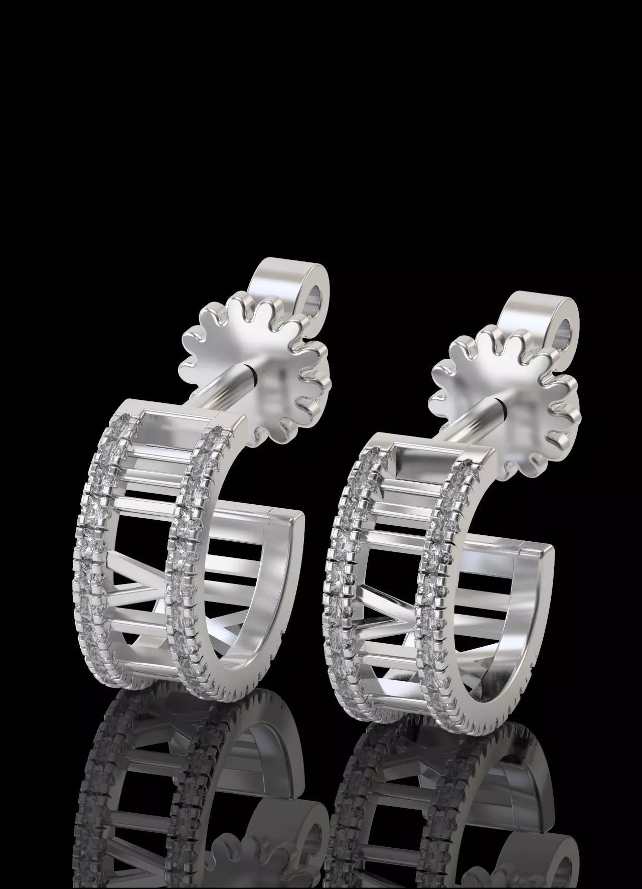 atlas hoop earring 3D print model