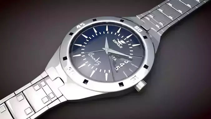 WATCH silver with dial
