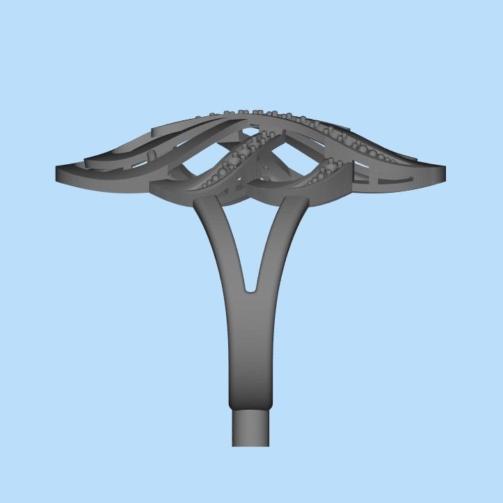 Women Diamond ring design 3dm stl 3D print model 3D print model_27