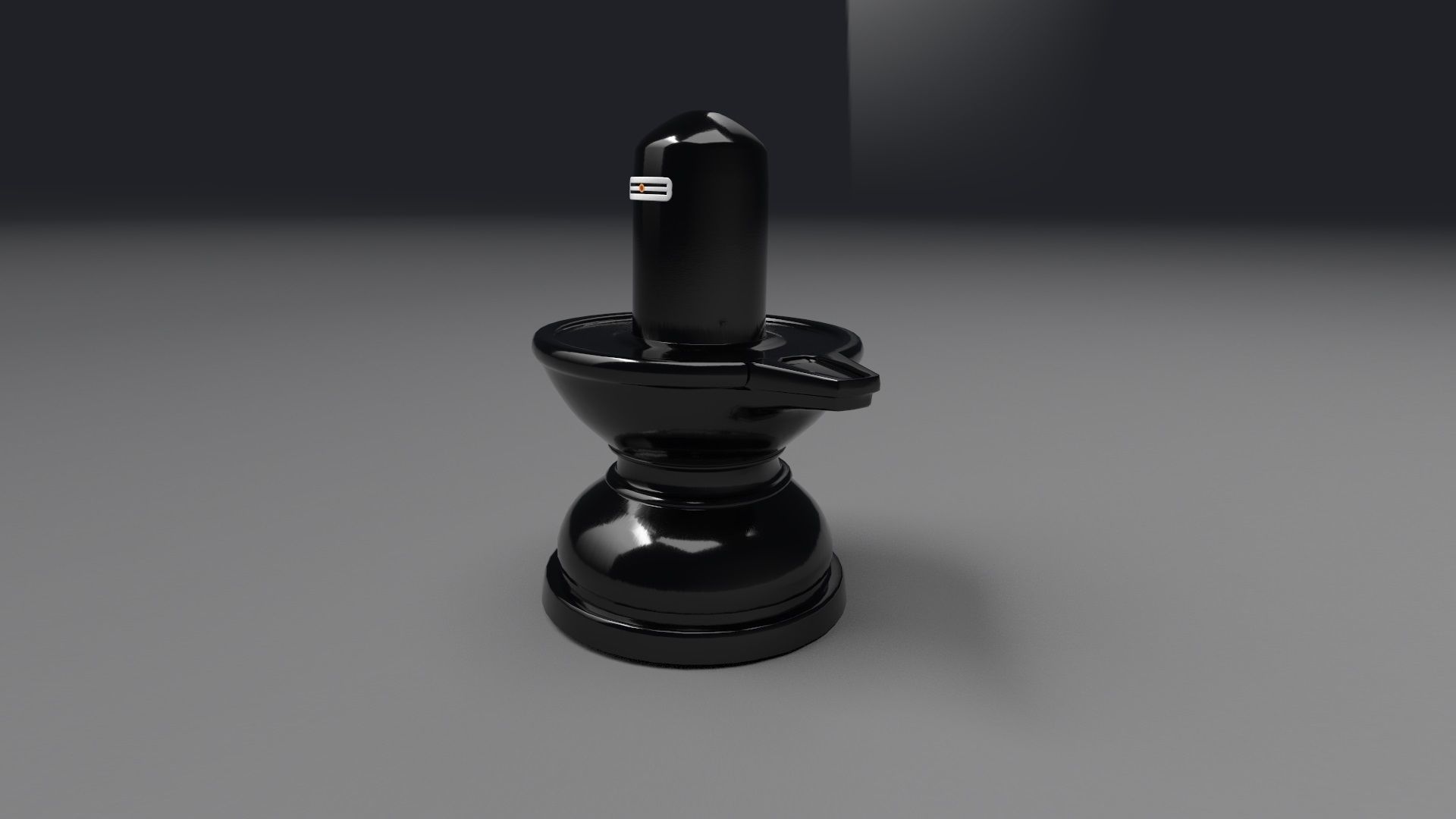 Shiva Lingam Low-poly 3D model_2