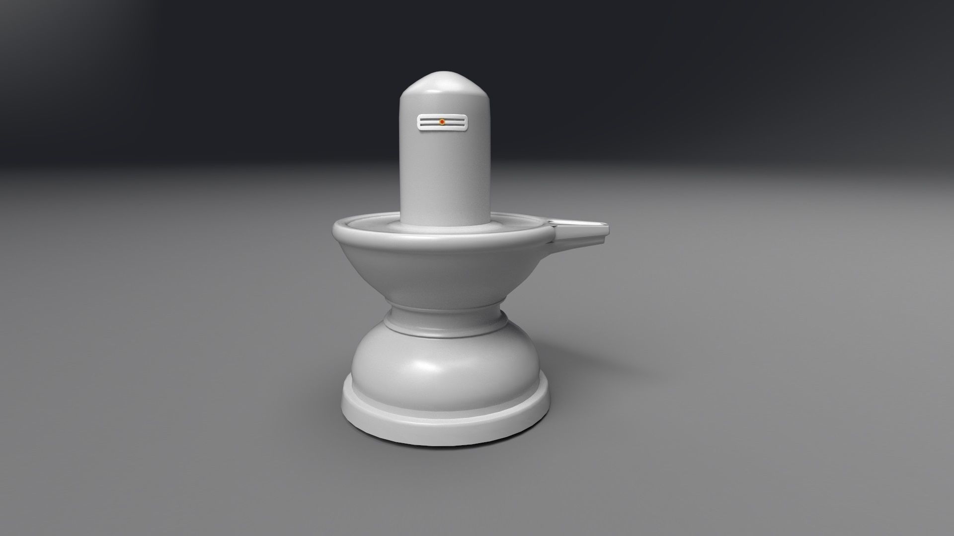Shiva Lingam Low-poly 3D model_3