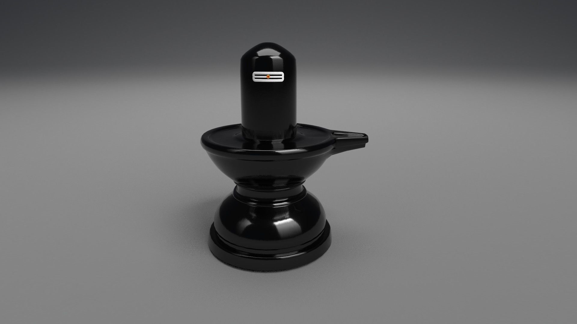 Shiva Lingam Low-poly 3D model_1