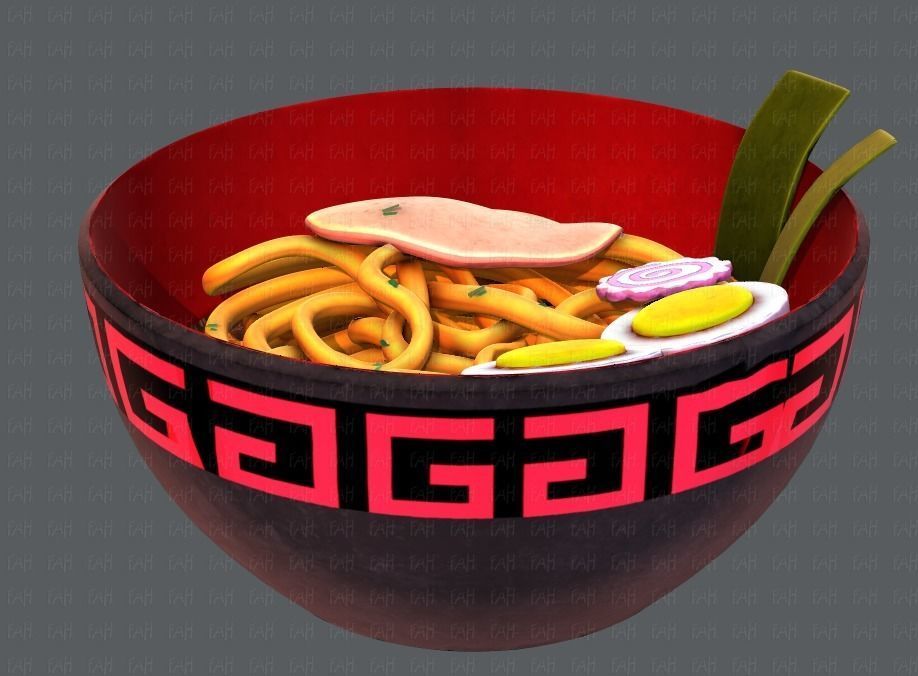 Ramen V01 Low-poly 3D model_7