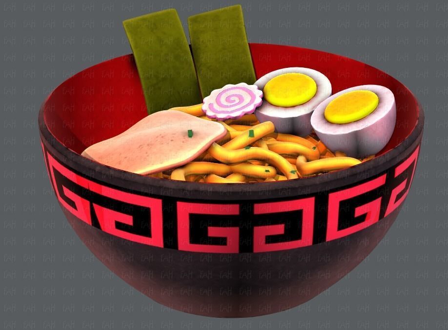 Ramen V01 Low-poly 3D model_1